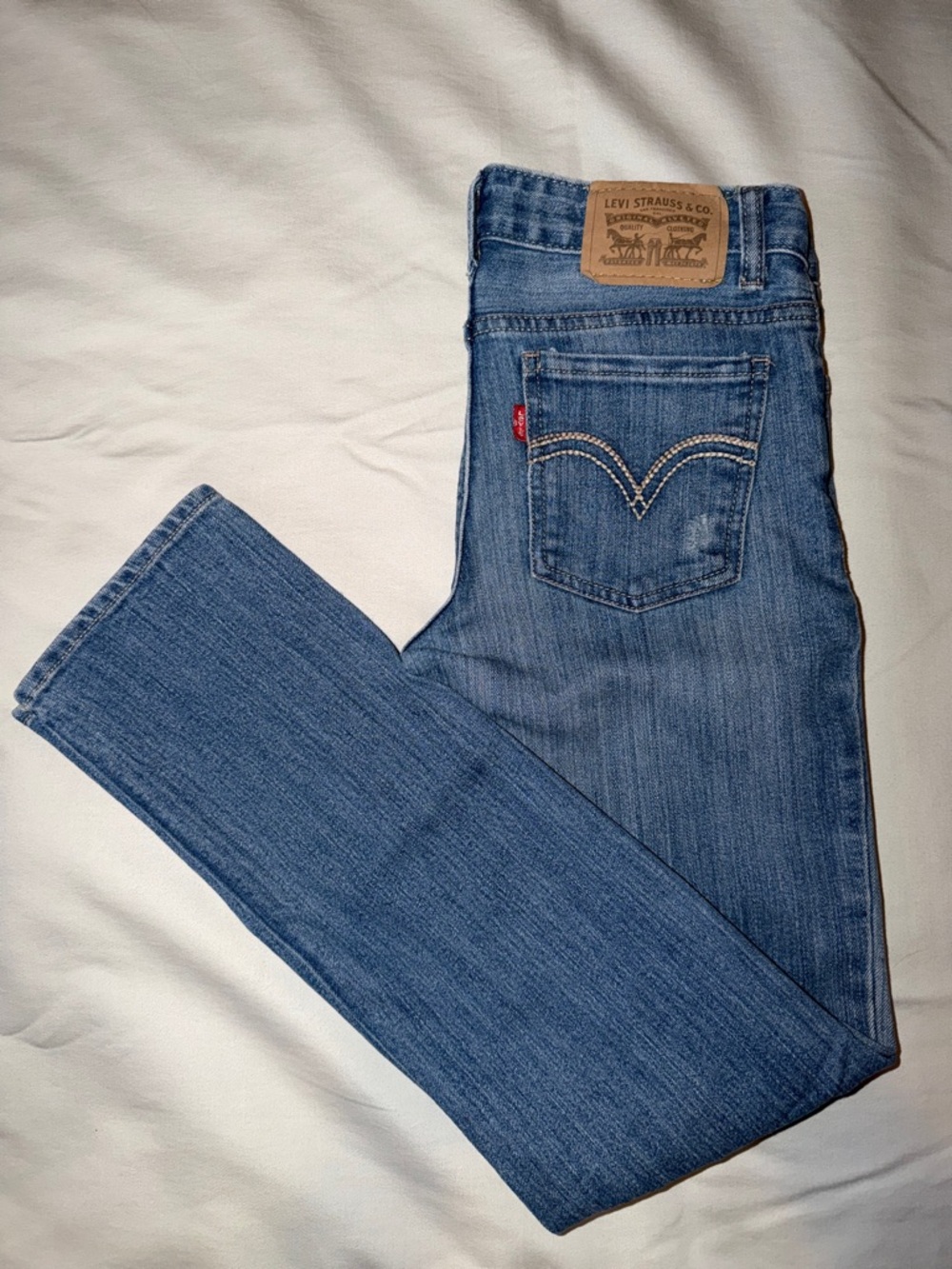 Levi’s Boyfriend Lace Patched Denim‎ Jeans